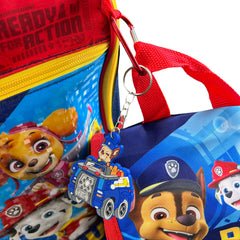 Paw Patrol Backpack 4PC Set with Lunch Kit, Key Chain & Carabiner
