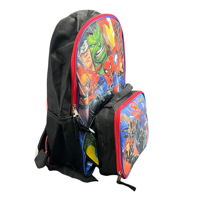 Marvel Avengers Backpack Detachable Insulated Lunch Bag Set