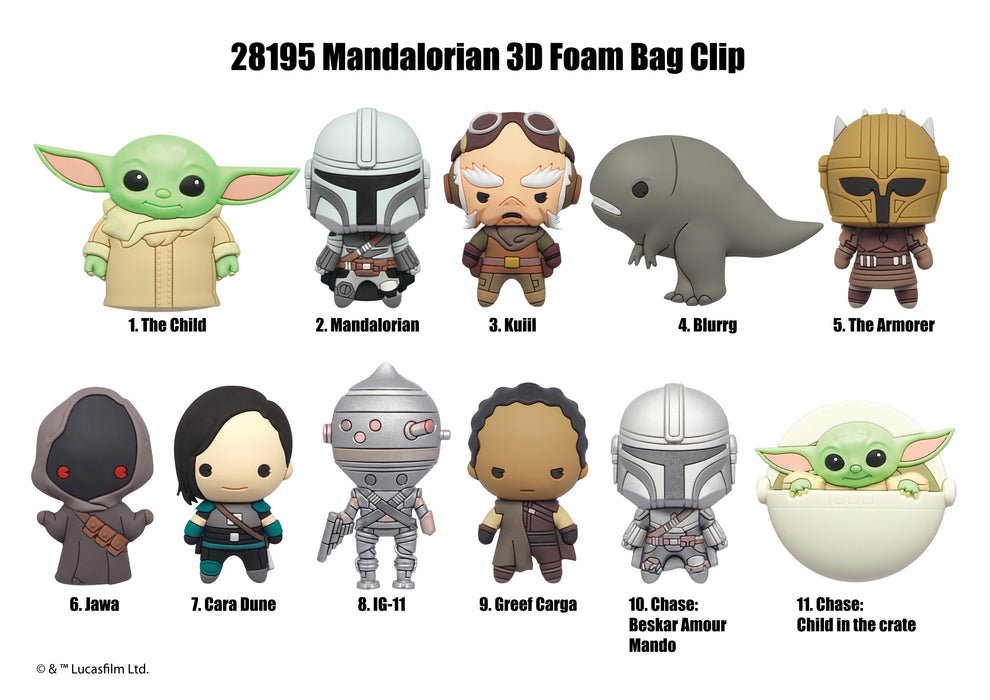 Star Wars: Mandalorian 3-D Foam Figural Bag Clip Blind Bag