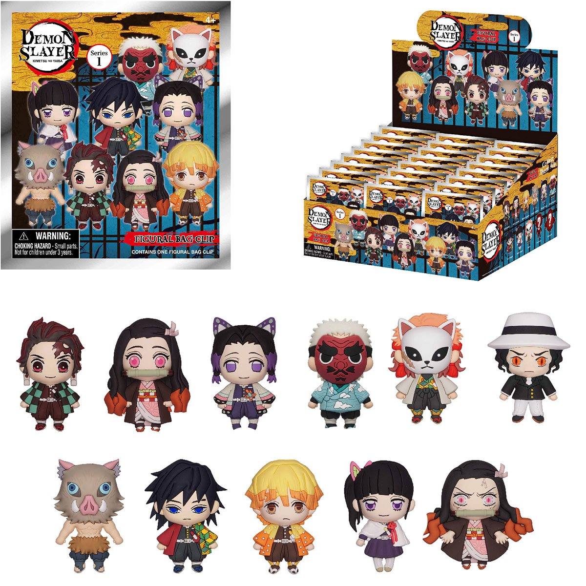 Monogram: Demon Slayer 3-D Foam Figural Bag Clip Keyring Blind Bag Series 1 (1 Random)