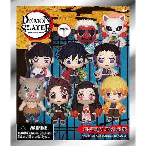 Monogram: Demon Slayer 3-D Foam Figural Bag Clip Keyring Blind Bag Series 1 (1 Random)