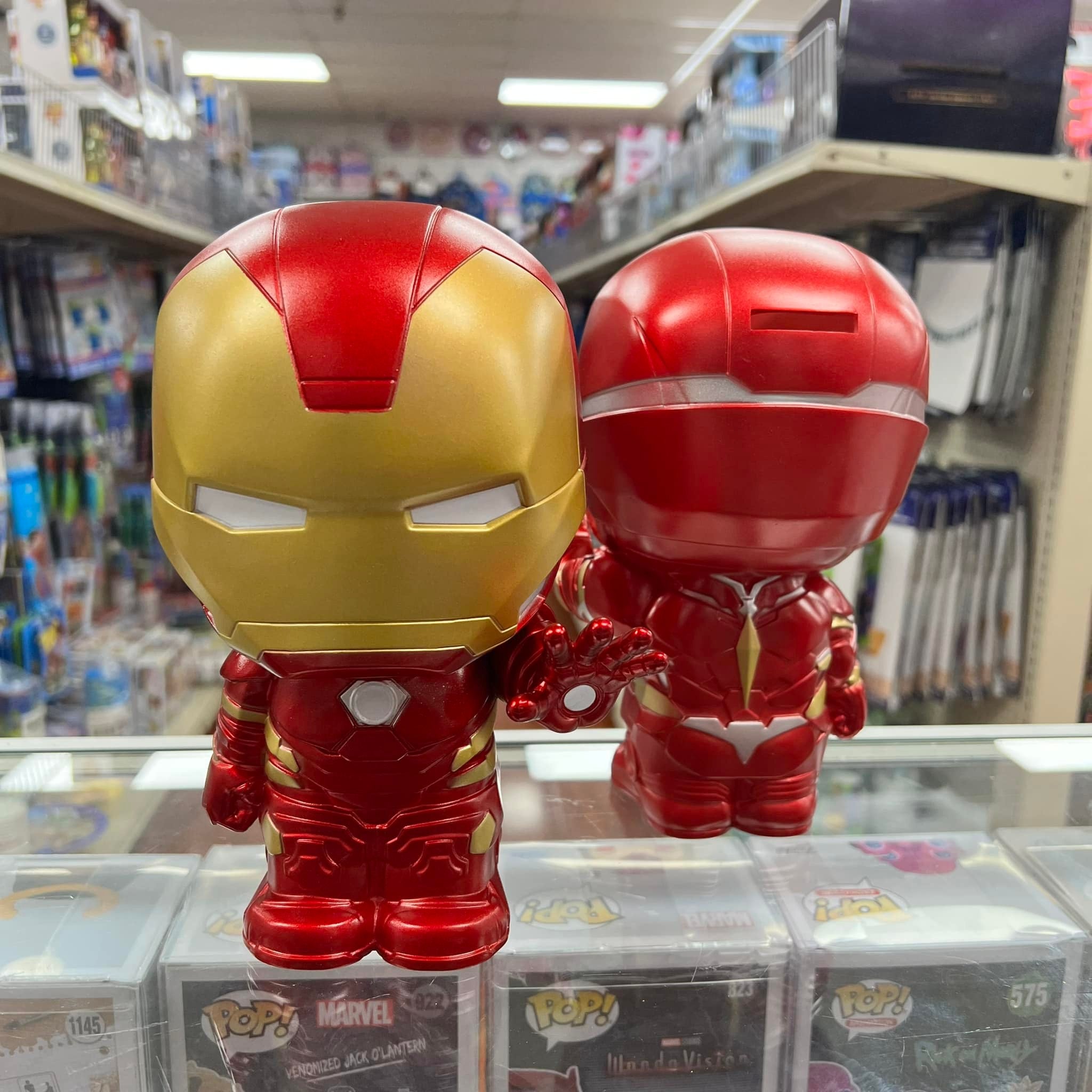 MONOGRAM MARVEL IRON MAN Cute 9" Coin/Bust Bank Christmas Birthday Gift