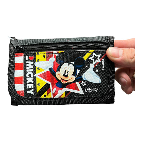 Disney Mickey Mouse Tri-Fold Wallet [Black]
