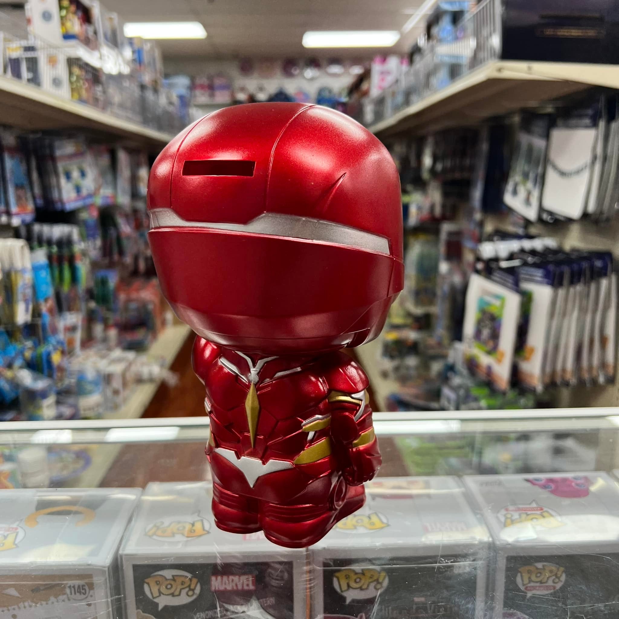 MONOGRAM MARVEL IRON MAN Cute 9" Coin/Bust Bank Christmas Birthday Gift