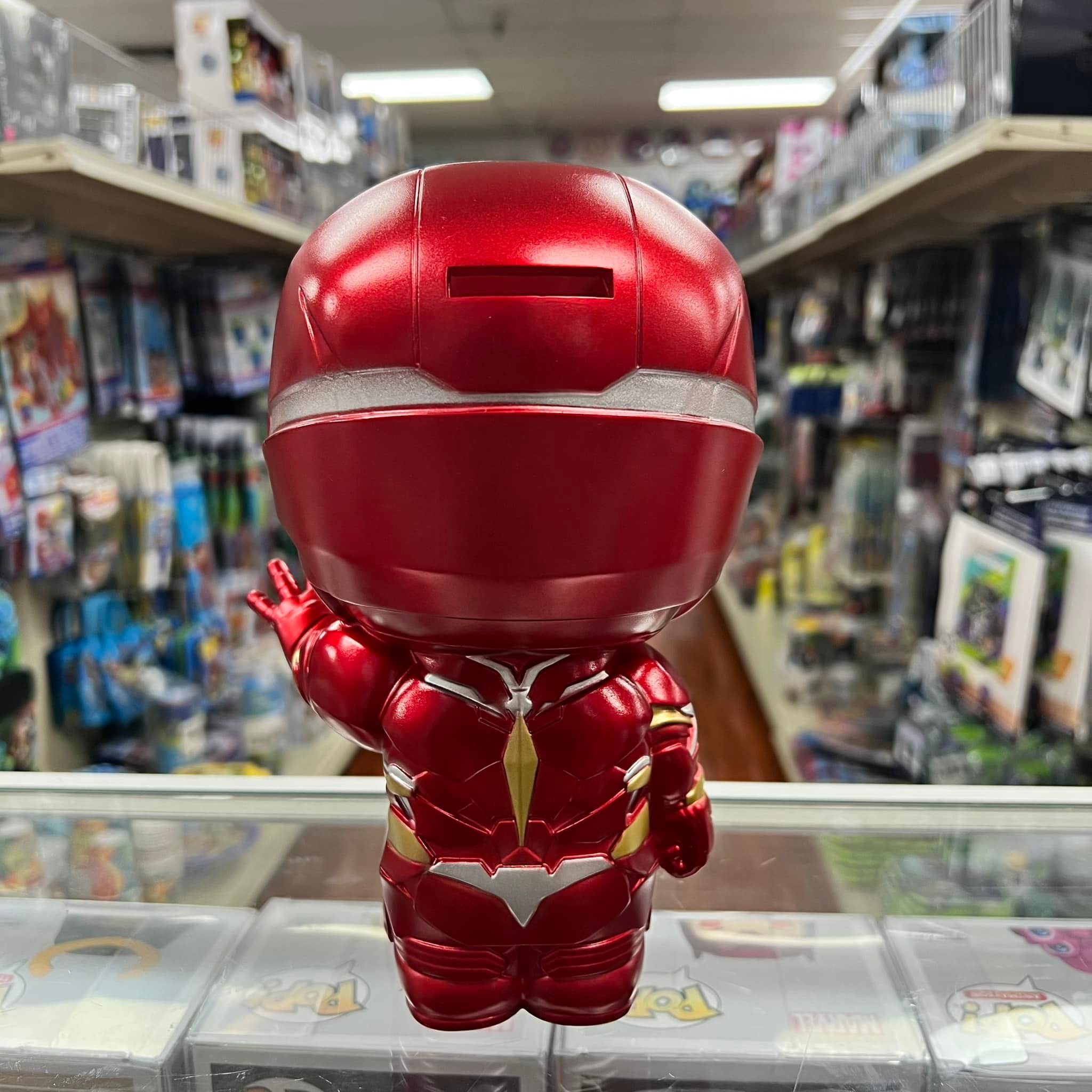 MONOGRAM MARVEL IRON MAN Cute 9" Coin/Bust Bank Christmas Birthday Gift