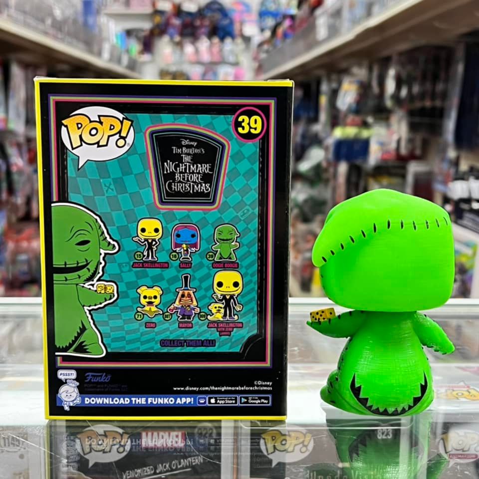 Funko Pop! DISNEY Nightmare Before Christmas - Oogie Boogie (Black light) Vinyl Figure