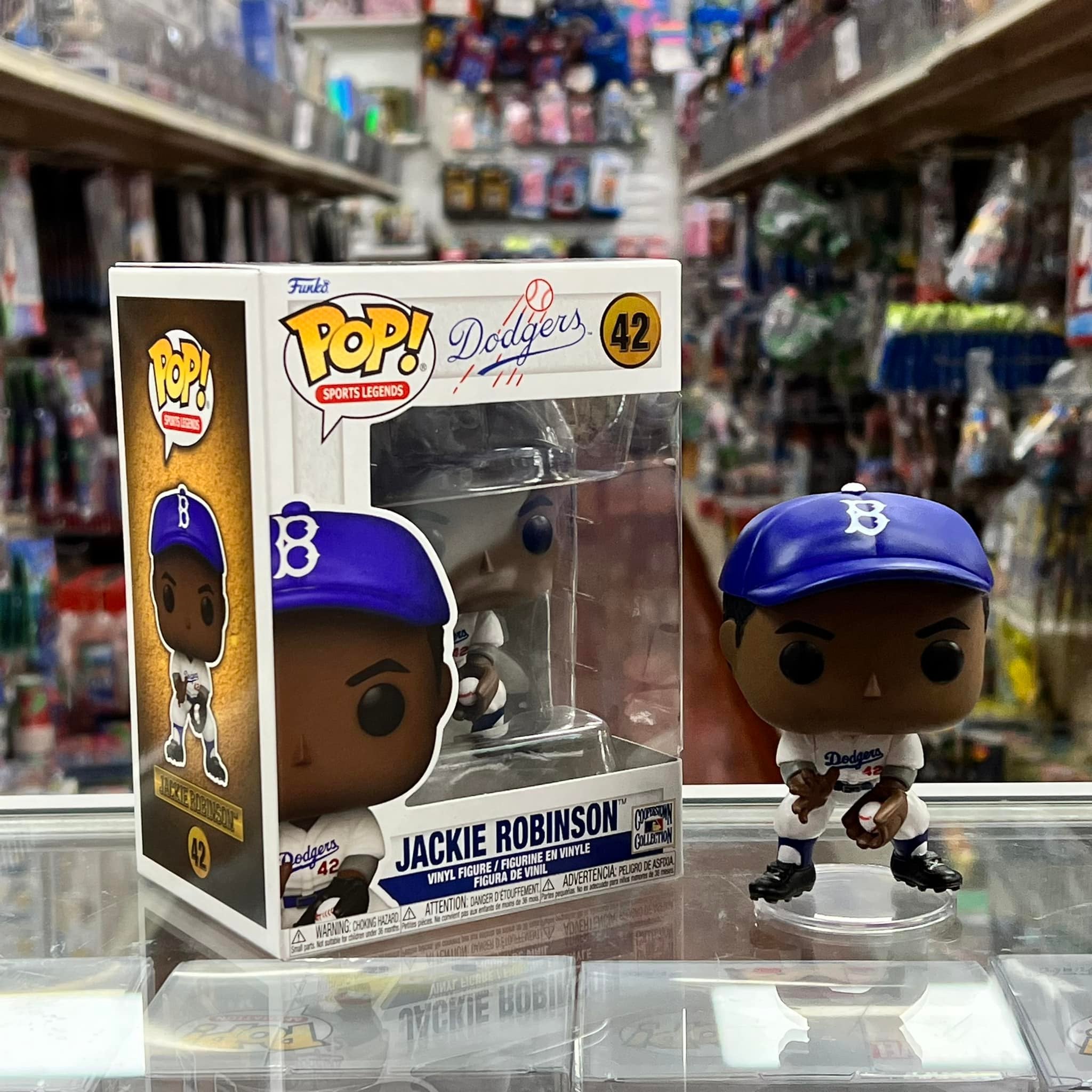 Funko Pop! MLB: Dodgers - Sports Legends JACKIE ROBINSON Vinyl Figure #42