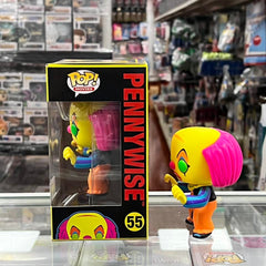 Funko Pop! HORROR MOVIES HALLOWEEN IT MOVIES PENNYWISE (Black light) Vinyl Figure ENTERTAINMENT EARTH EXCLUSIVE