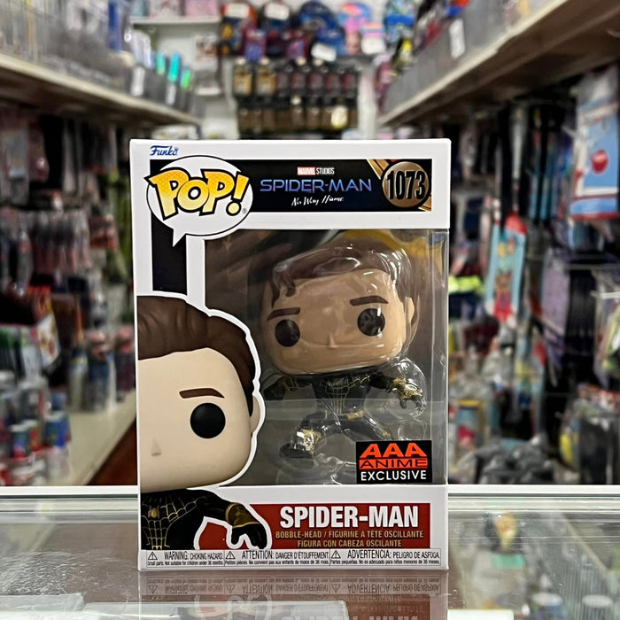 Funko Pop Spider-Man: No Way Home Unmasked Spider-Man AAA ANIME EXCLUSIVE Vinyl Figure #1073 Chase & Common