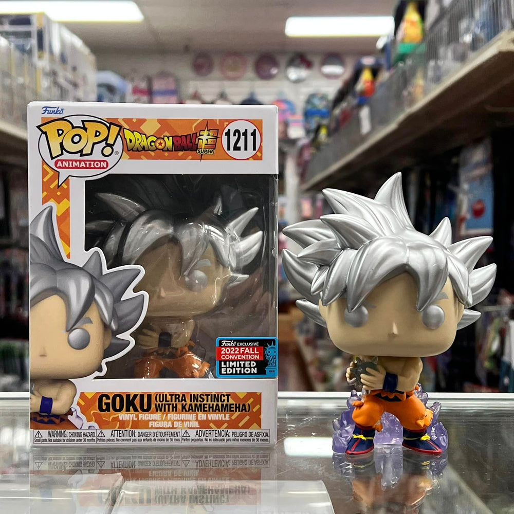 Goku Ultra Instinct Kamehameha Funko POP - 2022 NYCC Exclusive Con Sticker