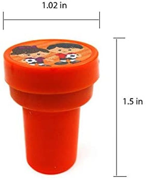 TINYMILLS 24 Pcs Soccer Stampers for Kids Party Favors Supply