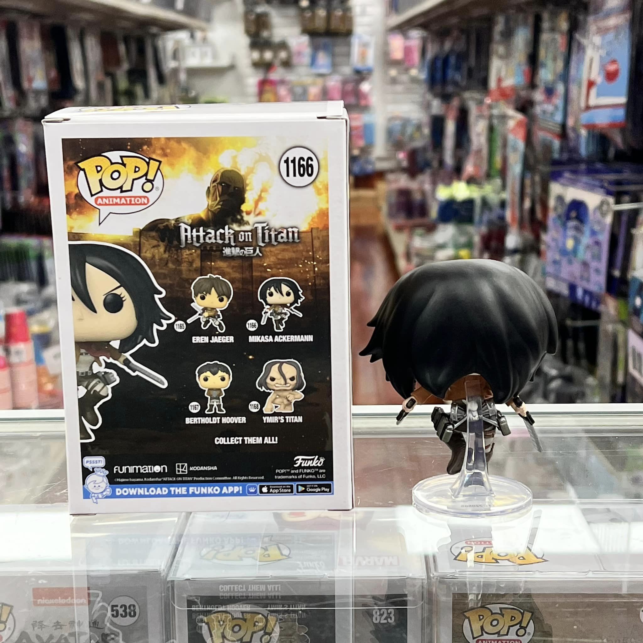 Funko POP! Anime Attack on Titan MIKASA ACKERMANN Vinyl Figure #1166