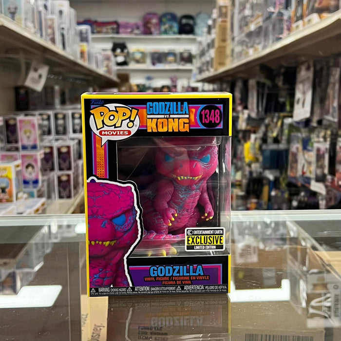 Funko Pop! Movies Godzilla vs. Kong Black Light GODZILLA Vinyl Figure Entertainment Earth Exclusive