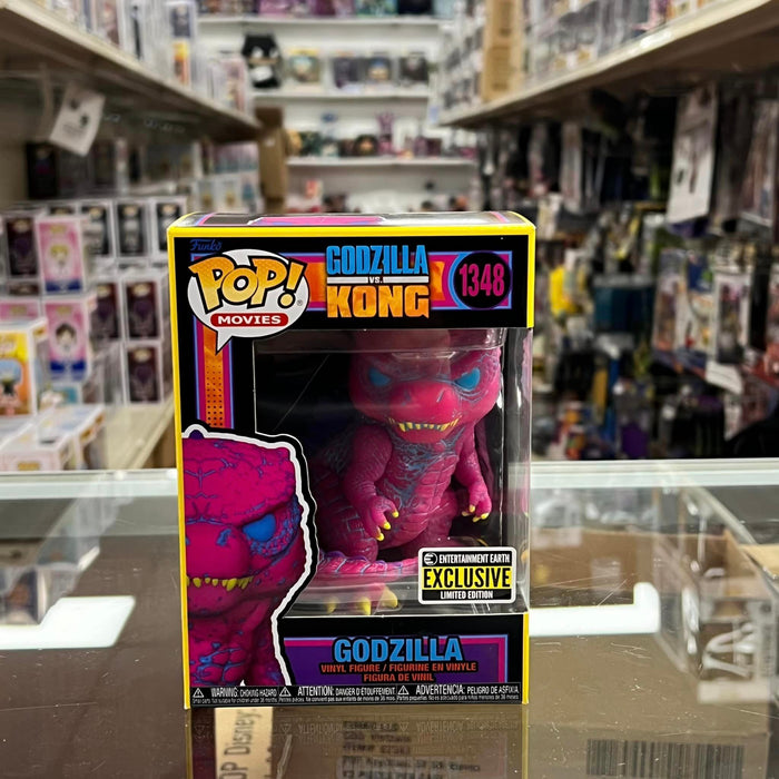 Funko Pop! Movies Godzilla vs. Kong Black Light GODZILLA Vinyl Figure Entertainment Earth Exclusive