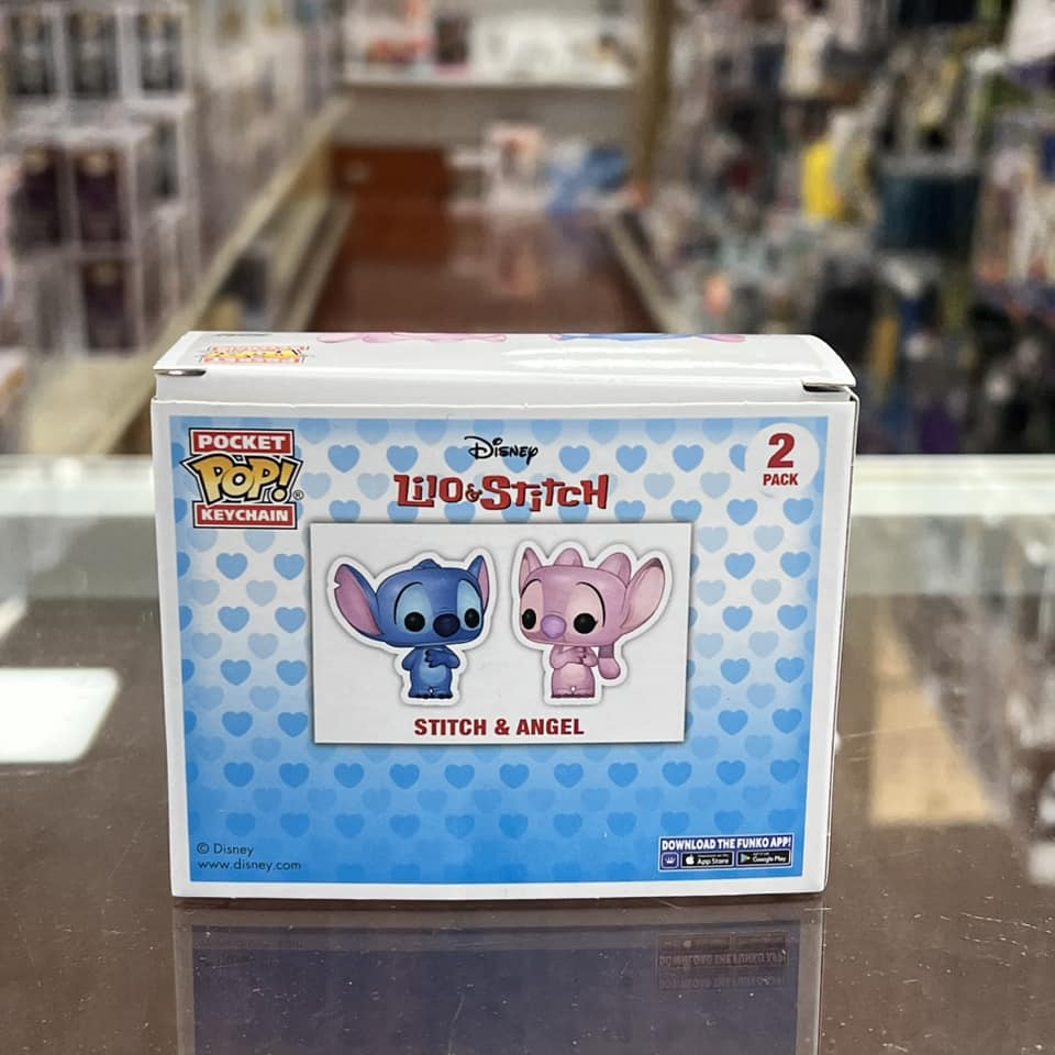 Funko Pocket POP! Keychain - Disney Stitch & Angel Vinyl Figure Keychains 2 PACK