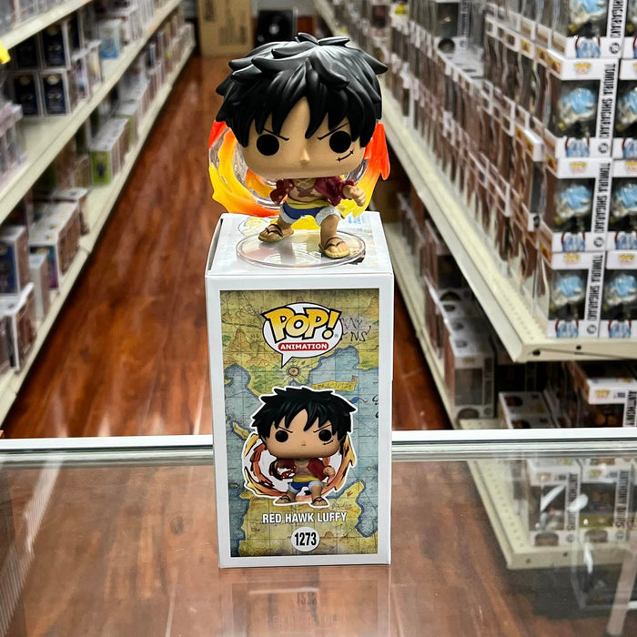 Figurine Red Hawk Luffy / One Piece / Funko Pop Animation 1273 / Exclusive  Special Edition