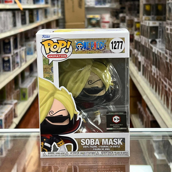 Funko Pop! Animation: One Piece - SANJI (SOBA MASK) Vinyl Figure #1277 Chalice Collectibles Exclusive
