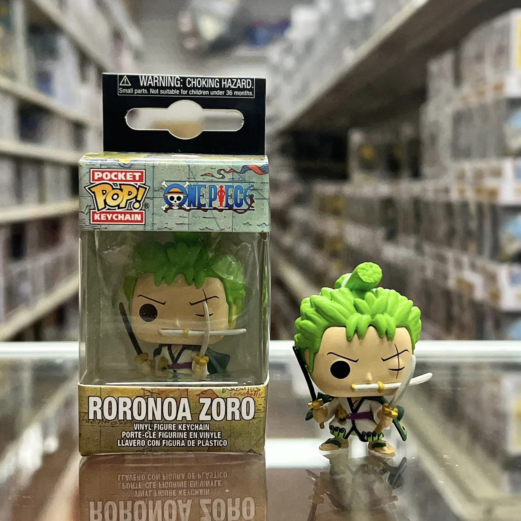 Funko Pop! Keychain: One Piece - RORONOA ZORO , 2 inches Vinyl Figure