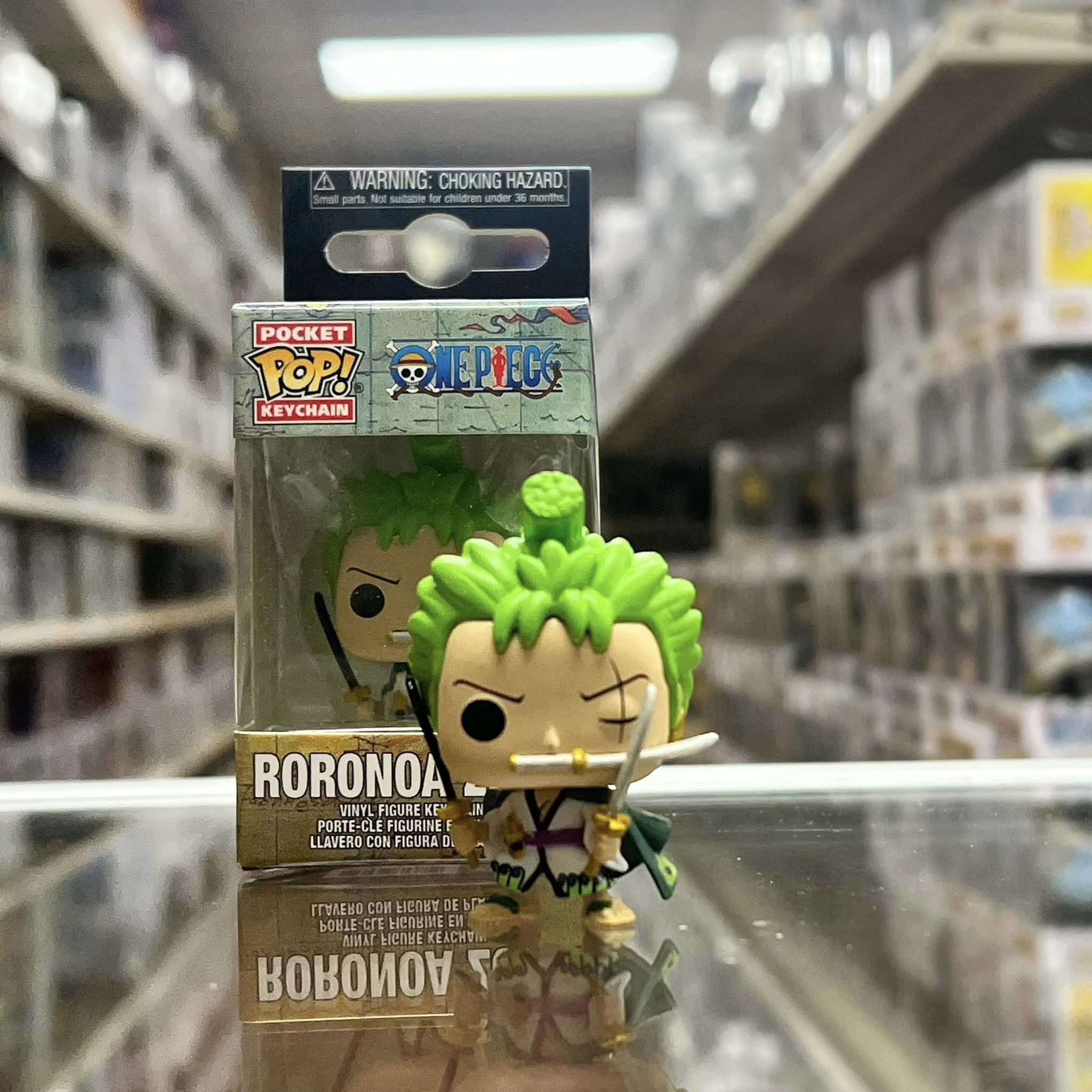 Funko Pop! Keychain: One Piece - RORONOA ZORO , 2 inches Vinyl Figure