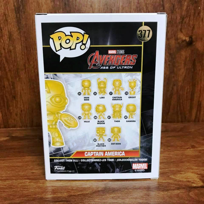 Marvel Stu10s - Chrome Color : Captain America Funko Pop # 377 Vinyl
