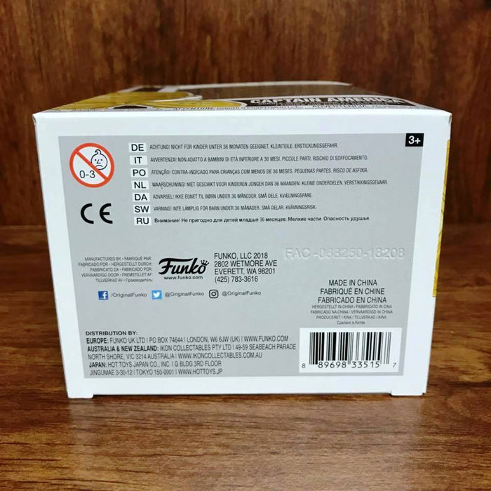 Marvel Stu10s - Chrome Color : Captain America Funko Pop # 377 Vinyl