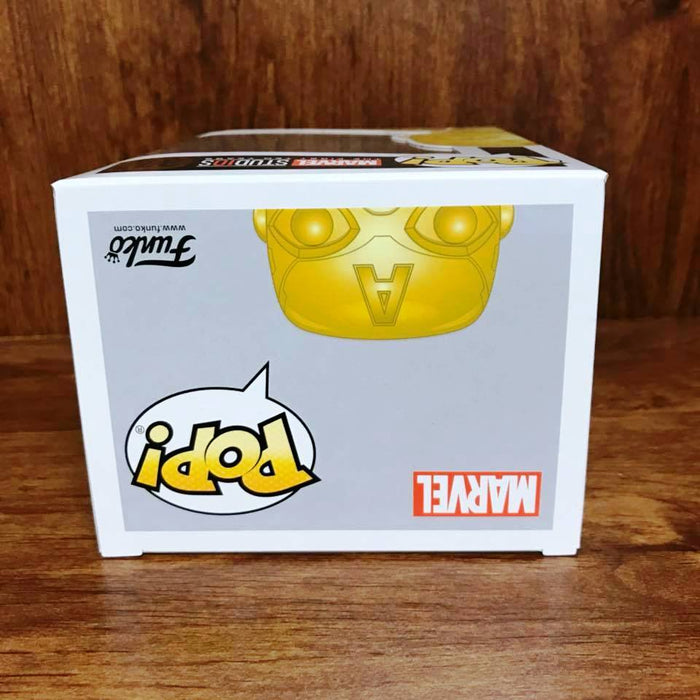 Marvel Stu10s - Chrome Color : Captain America Funko Pop # 377 Vinyl