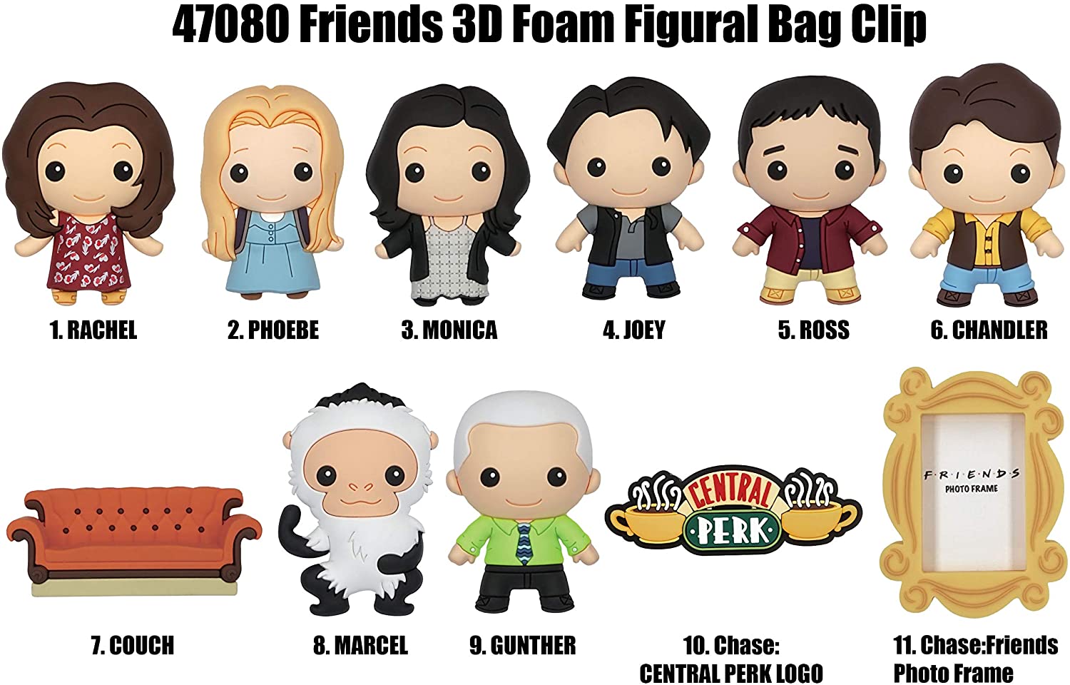 Warner Bros: Friends 3-D Foam Figural Bag Clip Blind Bag