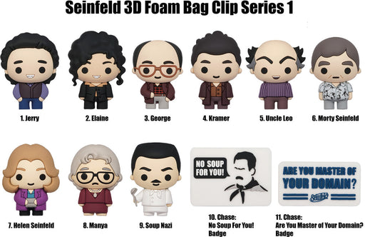 Seinfeld 3-D Foam Figural Bag Clip Blind Bag Series 1