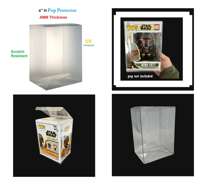 Beyond 2.0 (new wave) .60mm Pop Protector Display Case for Funko Vinyl Figures Protector - Regular 4" Size - Extreme Thickness UV Protection