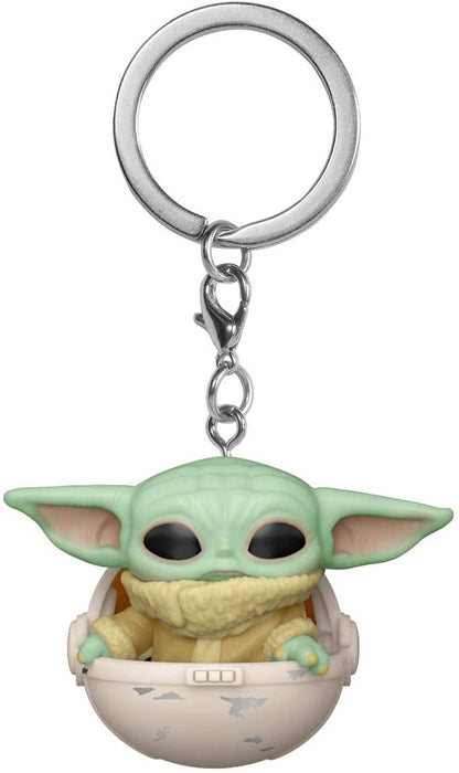 Funko Pop! Keychain: The Mandalorian - Set of 2 The child & The Child with cup Vinyl Figure Keychain