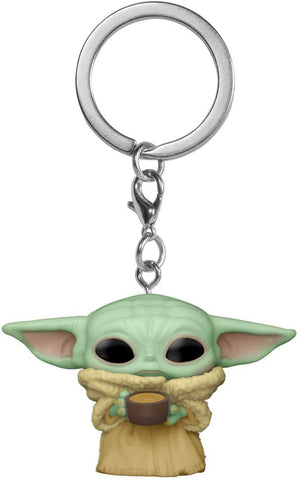 Funko Pop! Keychain: The Mandalorian - The Child with Cup Vinyl Figure Keychain
