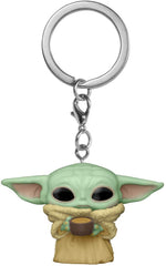 Funko Pop! Keychain: The Mandalorian - The Child with Cup Vinyl Figure Keychain