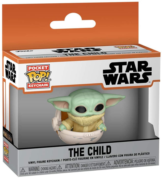 Funko Pop! Keychain: The Mandalorian - Set of 2 The child & The Child with cup Vinyl Figure Keychain