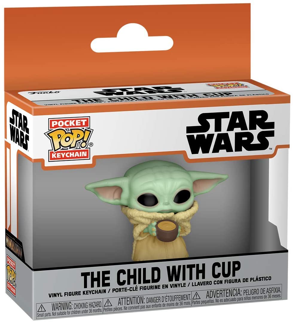 Funko Pop! Keychain: The Mandalorian - The Child with Cup Vinyl Figure Keychain