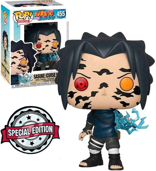 Funko Pop! Animation: Naruto - Sasuke (Curse Mark) #455 Vinyl Figure Special Edition Sticker