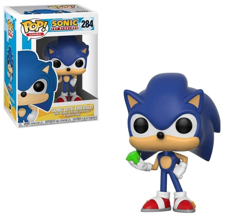 Funko Pop! Games: Sonic - Sonic with Emerald Collectible Toy Vinyl Figure #284