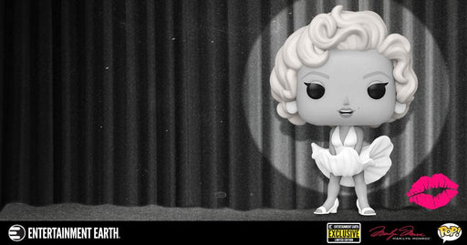 Funko POP! Icons Marilyn Monroe Black and White Vinyl Figure - Entertainment Earth Exclusive