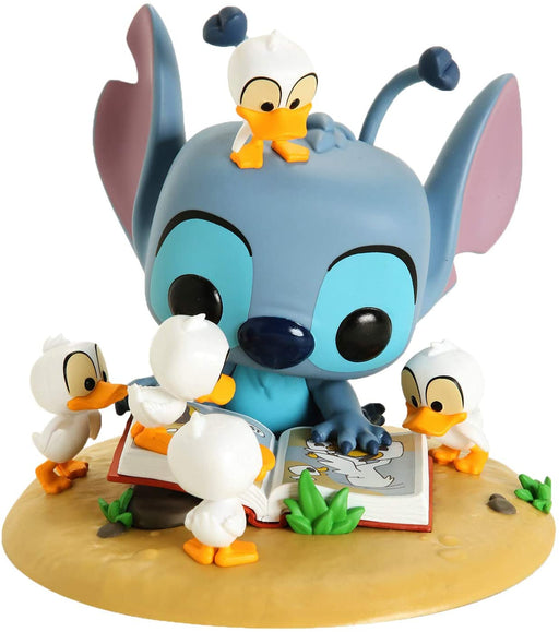 Funko POP! Disney: Lilo & Stitch - Stitch with Ducks Deluxe #636 Exclusive Vinyl Figure Special Edition Sticker