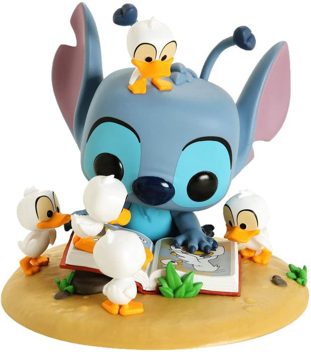 Funko POP! Disney: Lilo & Stitch - Stitch with Ducks Deluxe #636 Exclusive Vinyl Figure Special Edition Sticker