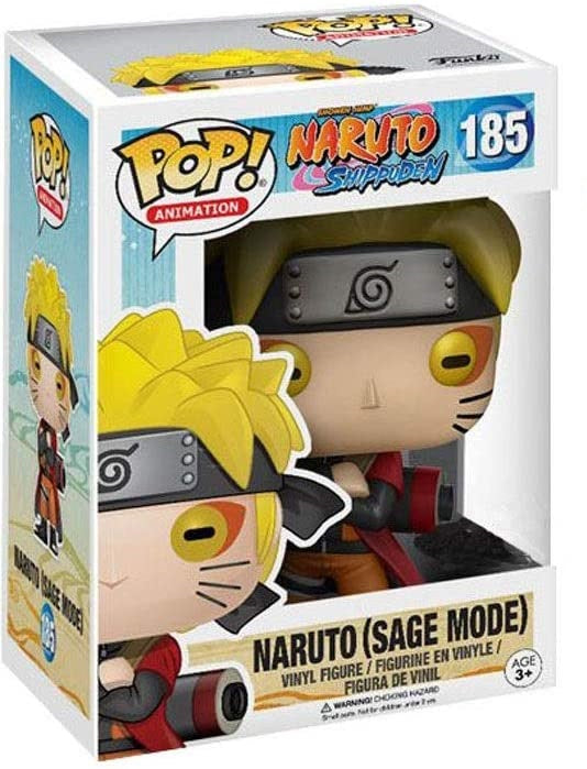 Funko Pop! Naruto Shippuden - Naruto (Sage Mode) Vinyl Figure #185 Special Edition Sticker Hot Topic Exclusive