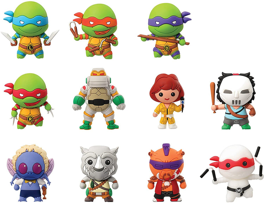 Teenage Mutant Ninja Turtles 3-D Foam Figural Bag Clip Keyring Blind Bag