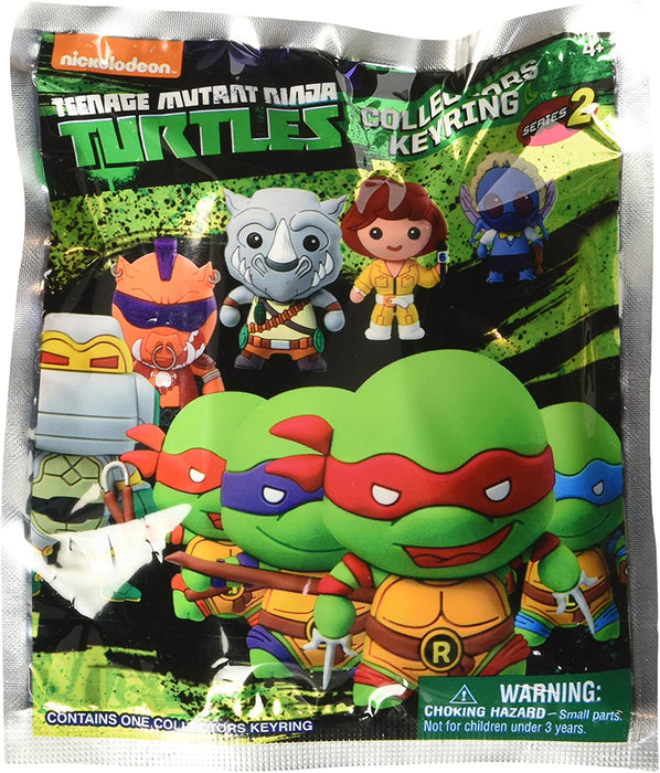 Teenage Mutant Ninja Turtles 3-D Foam Figural Bag Clip Keyring Blind Bag