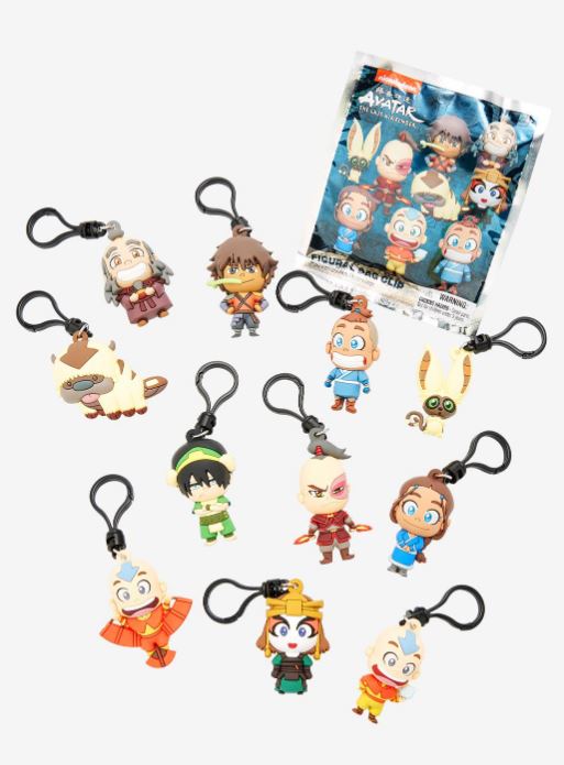 Monogram: Avatar: The Last Airbender 3-D Foam Figural Bag Clip Keyring Blind Bag SERIES 1