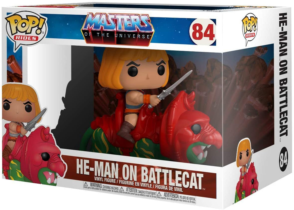 Funko Pop! Ride: Masters of The Universe - He-Man on Battle Cat Vinyl Figure