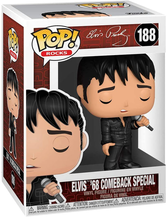 Funko Pop! Rocks: Elvis - '68 Comeback Special Vinyl Figure #188