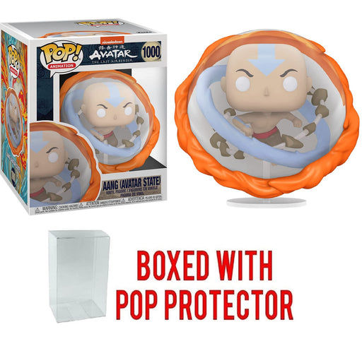 Funko Pop! Super: Avatar- Aang (Avatar State) 6 Inch Vinyl Figure with protector case