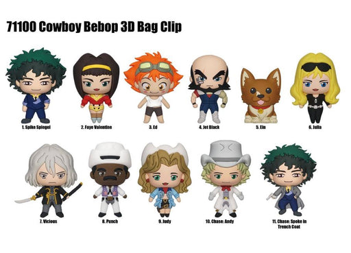 Cowboy Bebop 3-D Foam Figural Bag Clip Keyring Blind Bag