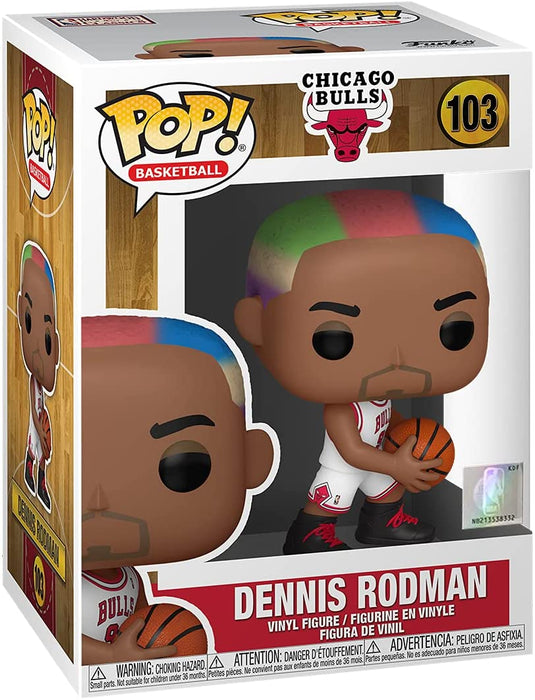 Funko Pop! NBA: Legends - Dennis Rodman (Bulls Home) Vinyl Figure #103