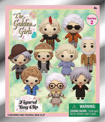The Golden Girls 3D Figural Keyring Blind Mystery Bag - Series 2