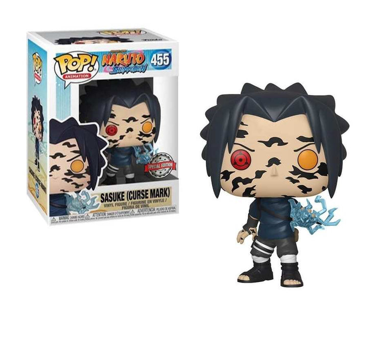 Funko Pop! Animation: Naruto - Sasuke (Curse Mark) #455 Vinyl Figure Special Edition Sticker